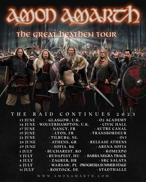 Amon Amarth Concerts & Live Tour Dates: 2024